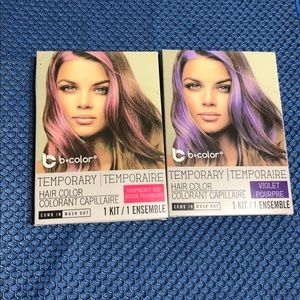 2 set Temporary Hair color violet/Raspberry Red. Each 0.5fl